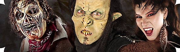 Maquillage de monstre et d'Halloween