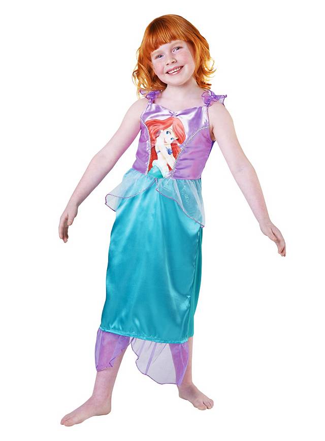 Disney Prinzessin Kinder Kostüm Arielle mit Diadem Rub 