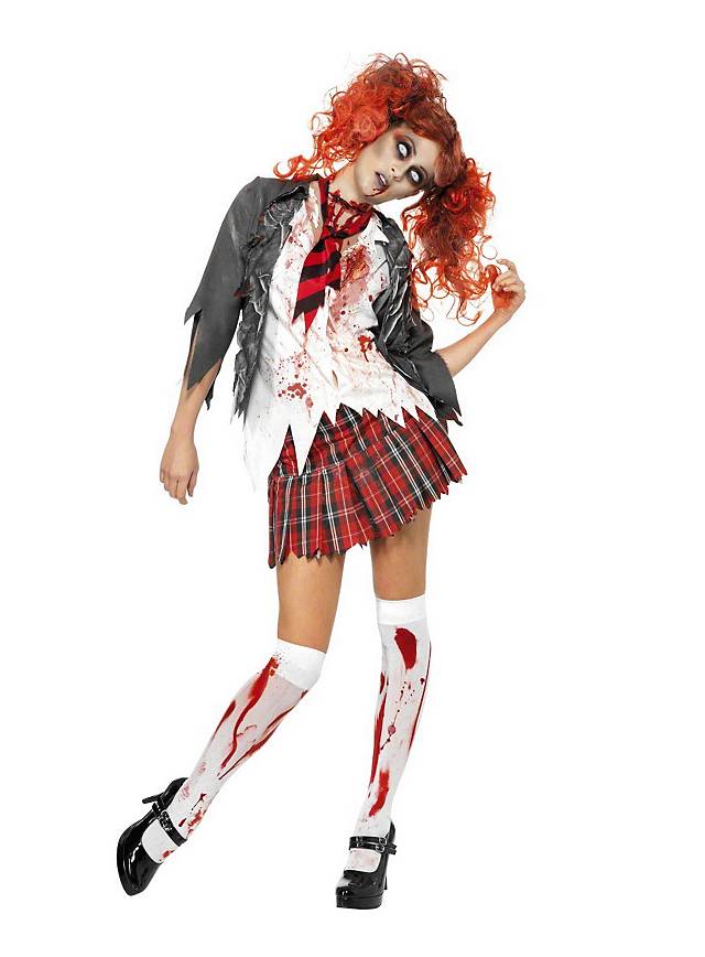 Sexy Zombie School Girl Costume - maskworld.com