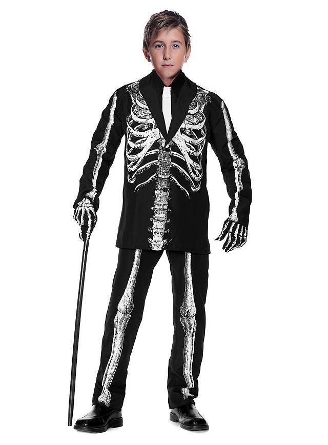 Skelett Anzug für Kinder Dia de los Muertos Kinderkostüm