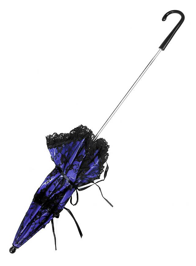 Victorian Parasol blue & black