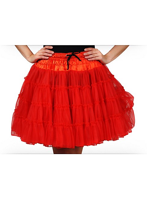 Petticoat Deluxe rot für Herzkönigin Kostüm