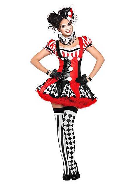 Harlekina Clown Kostüm Damen